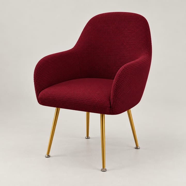 The Corn-Grain Waterproof Chair Cover, Wine red