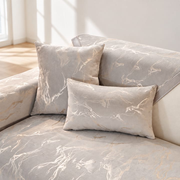 The Marble Print Velvet Sectional Cover