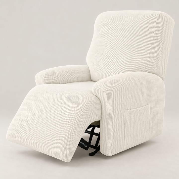The Ribbed Knit Recliner Cover, Ivory