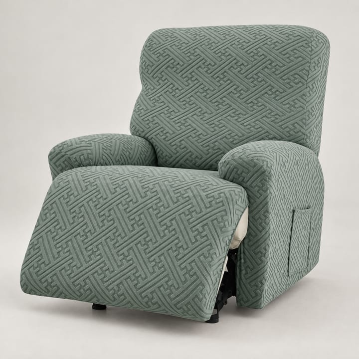 The Split Jacquard Recliner Cover, Green