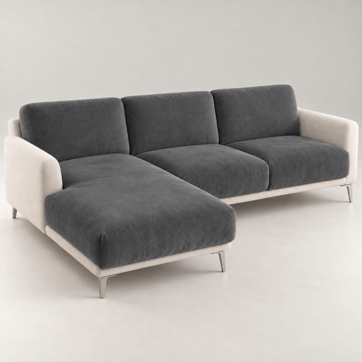 The Plush Velvet Sectional Cushion Cover, Dark gray