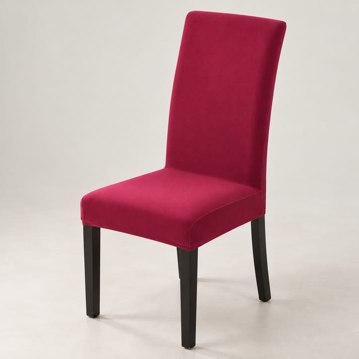 The Stretch Knit Dining Chair Cover, Rose red