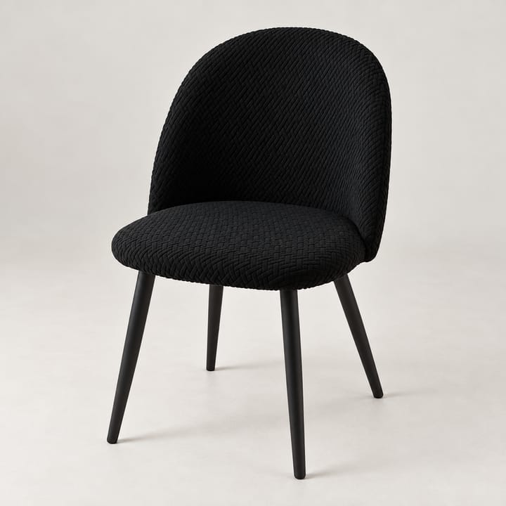 The Tatting Weave Dining Chair Cover, Black