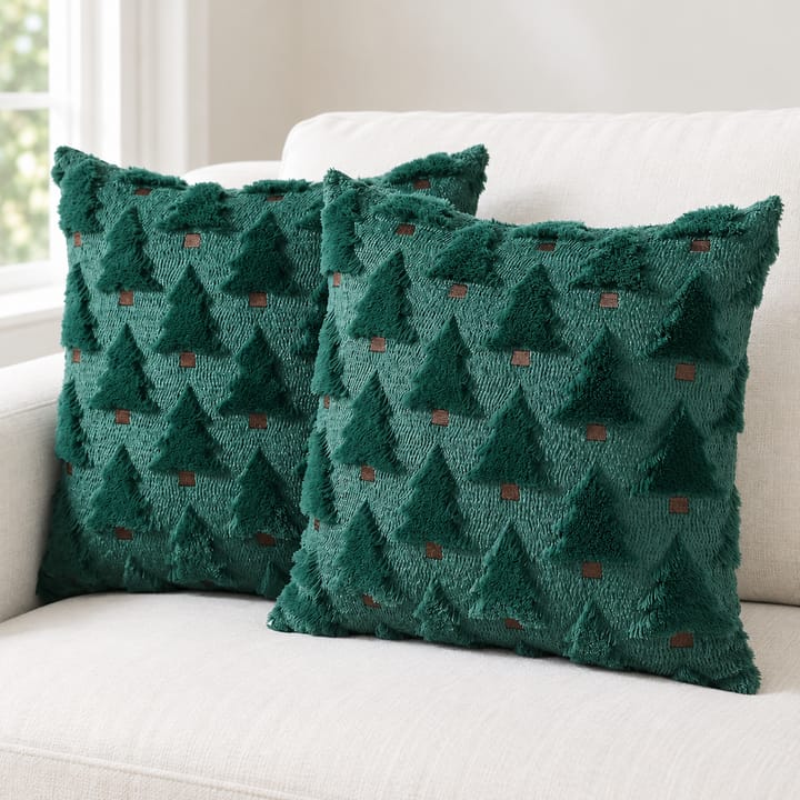 The Tufted Tree Plush Pillow Cover