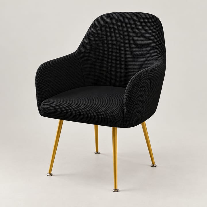 The Corn-Grain Waterproof Chair Cover, Black