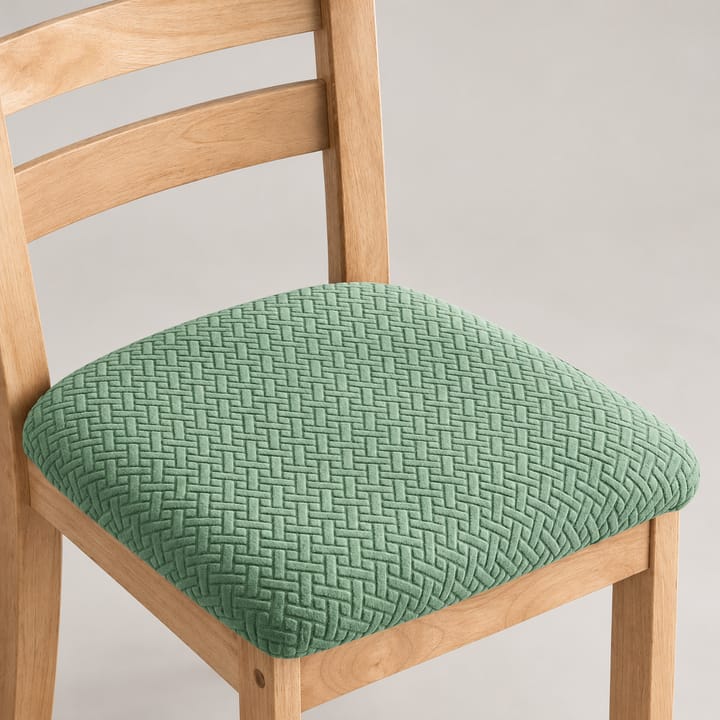 The Chevron Stretch Dining Seat Cover, Cyan