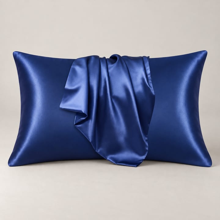 The Mulberry Silk Pillow Cover, Blue