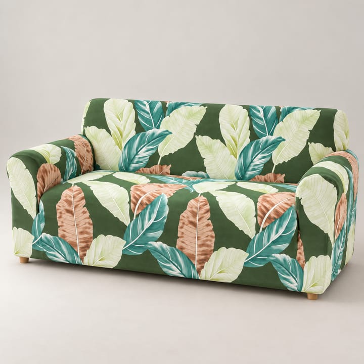 The Printed Jacquard Stretch Couch Cover, Gray white feather
