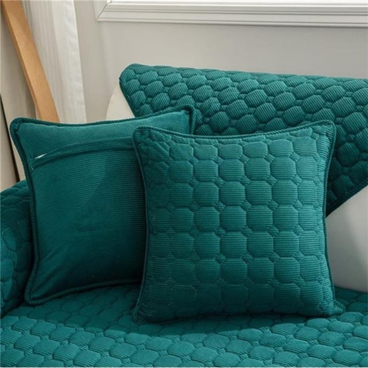 The Quilted Corduroy Plush Sectional Sofa Cover