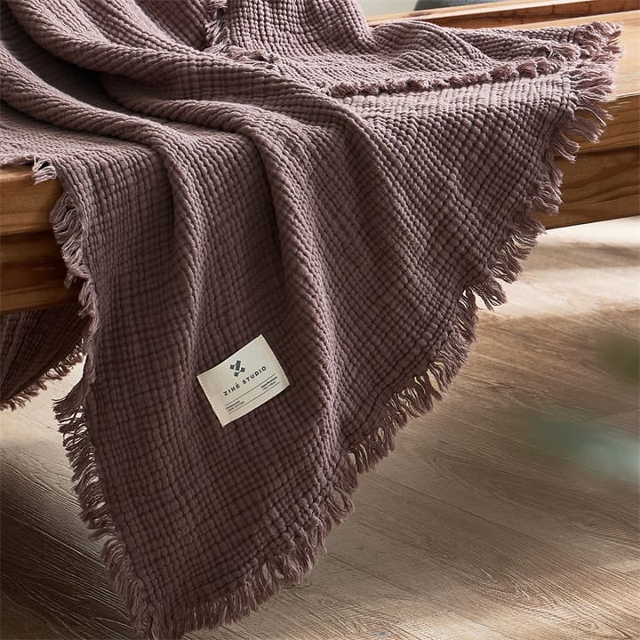 The Fringed Gauze Throw