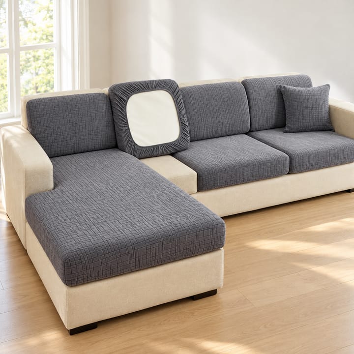 The Jacquard Stretch Sectional Cushion Cover