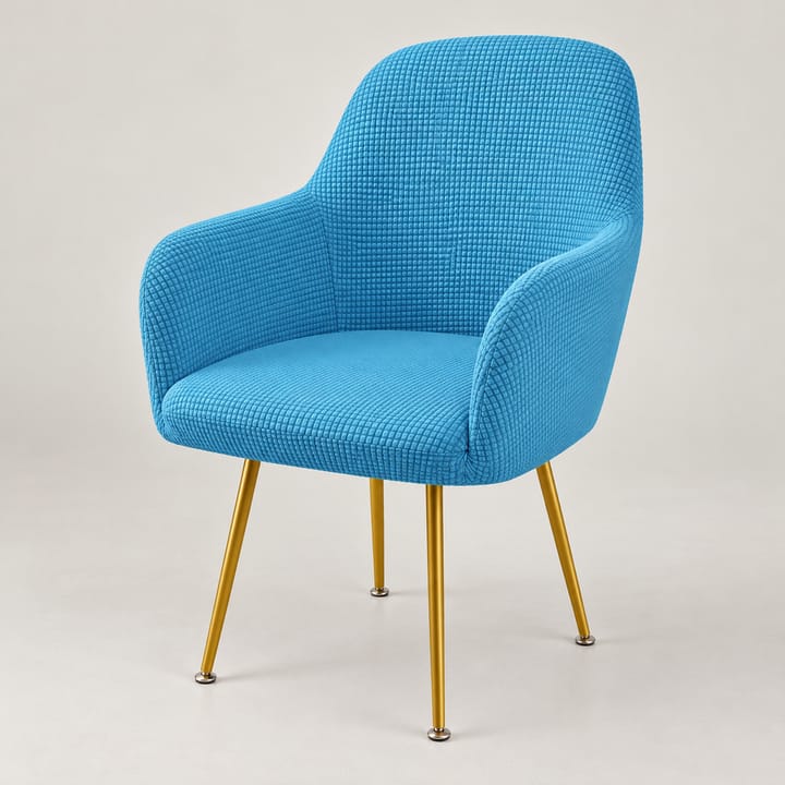 The Corn-Grain Waterproof Chair Cover, Sky blue