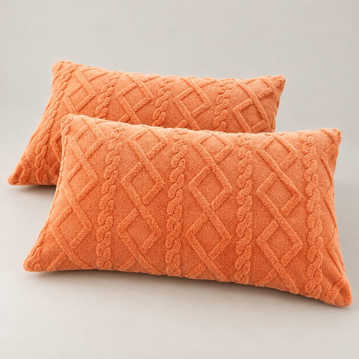 The Diamond Cable Knit Velvet Pillow Cover