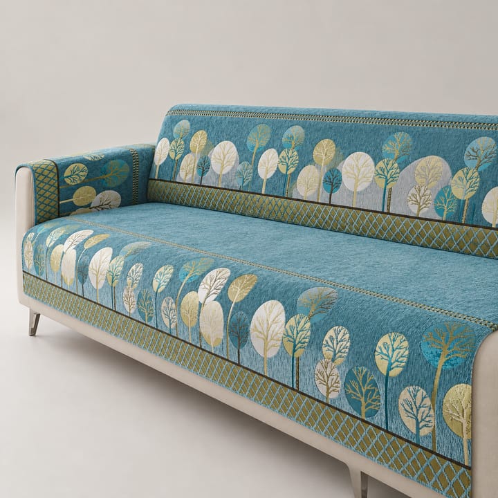 The Tree Jacquard Chenille Seat Cover, Green